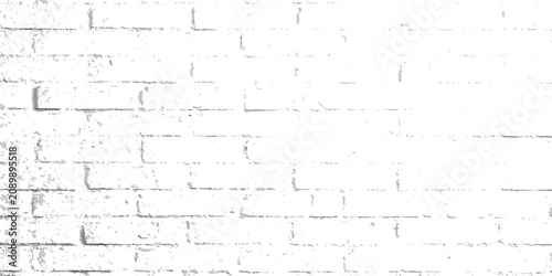 Abstract white brick wall pattern with rough texture and geometric lines
