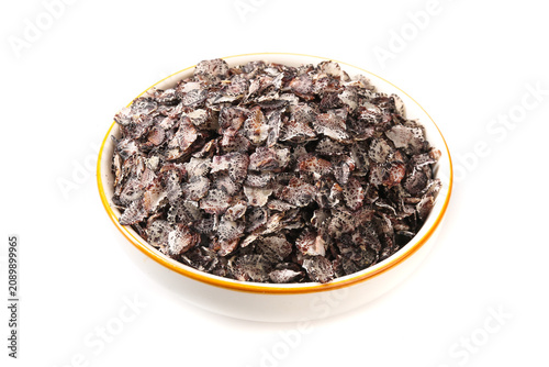 Dark Chocolate Granola Cereal in Bowl - Healthy Low Calorie Breakfast for Weight Loss and Nutrition