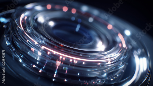 High-Resolution Digital Camera with Telephoto Lens Close Up
