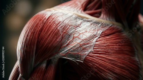 Unveiling the intricate human muscular system a vibrant anatomical study of strength and connection