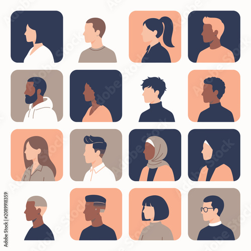 Diverse group of people from various ethnicities and professions representing inclusivity and community with a focus on multiculturalism and social connections.