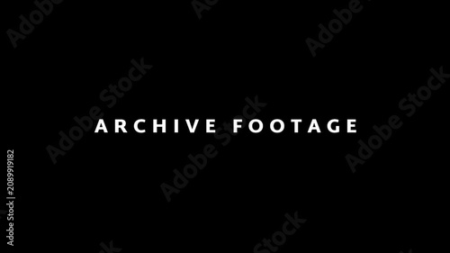 Archive Footage Text Intro Vintage Documentary Title Animation
