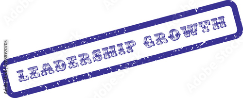 Photography A vibrant blue distressed stamp signifies important progress in business develop