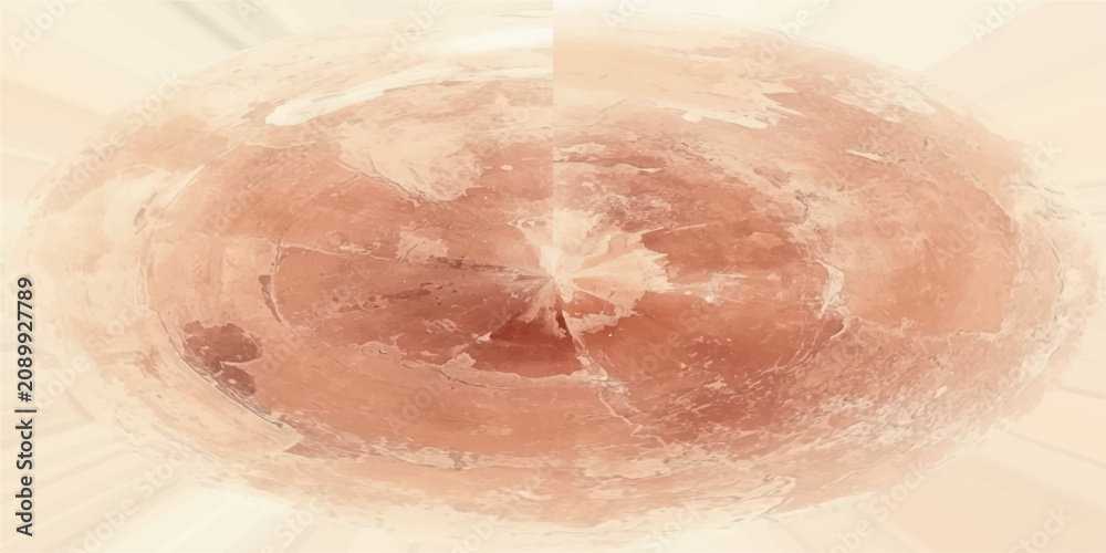 Fototapeta premium Atlas of Ancient Civilizations abstract representation of ancient civilizations, with a warm sepia tone, depicting fragmented maps and timelines across continents.