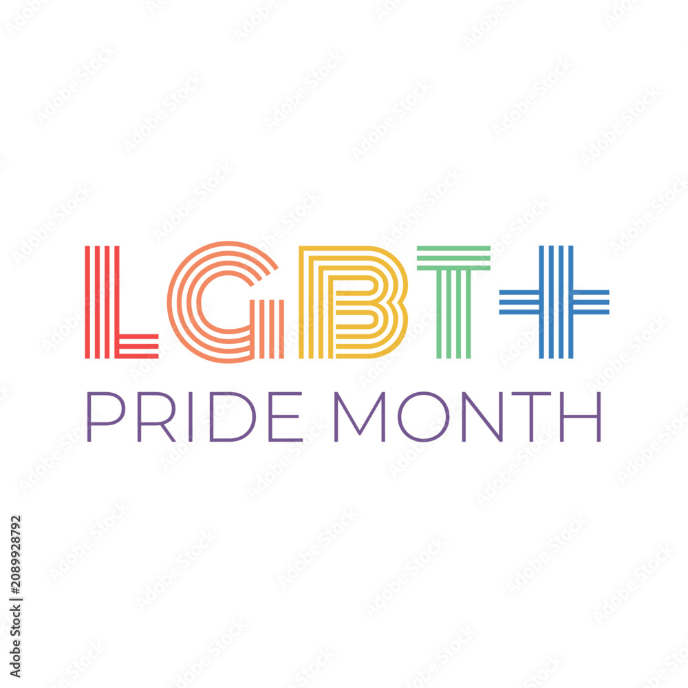 Obraz premium Pride month lgbt+ badge