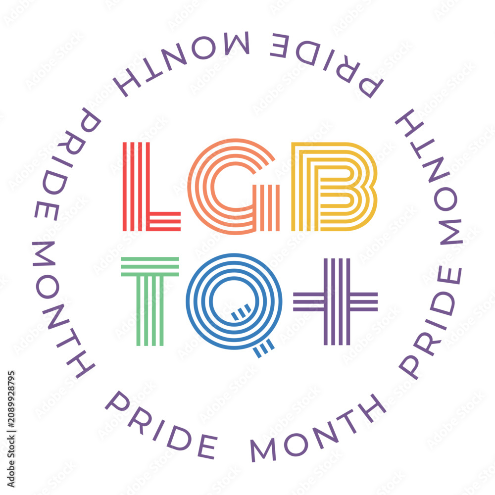 Obraz premium Pride month lgbtq badge