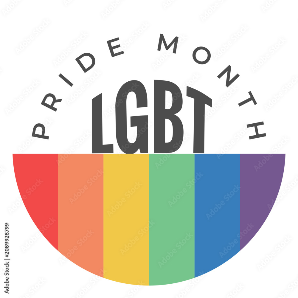 Obraz premium Pride month lgbt badge