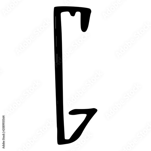 Fotografie Alphabet letter g vandal