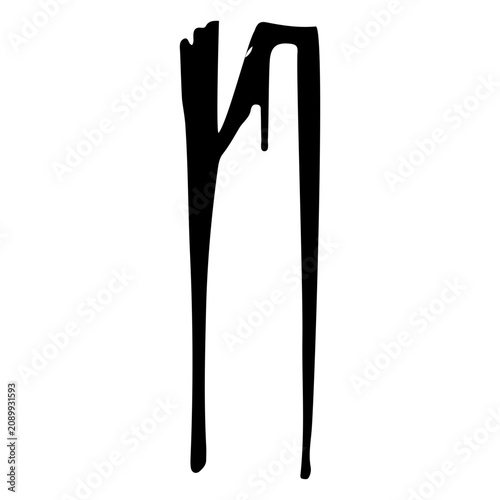 Obraz na płótnie Alphabet letter n vandal