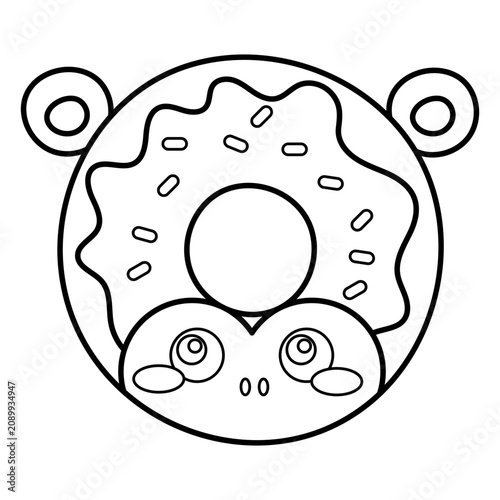 Photography Monkey donut stroke