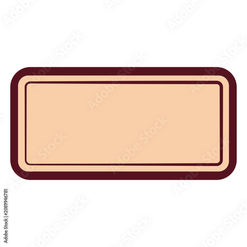 Rectangle with round edges label