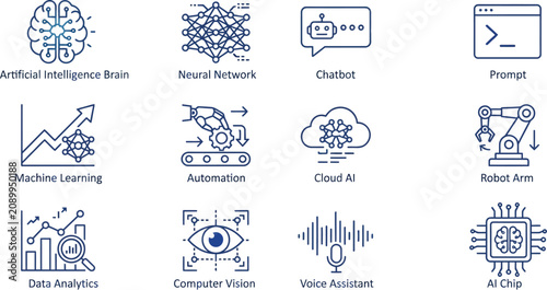 set of vector icons for design