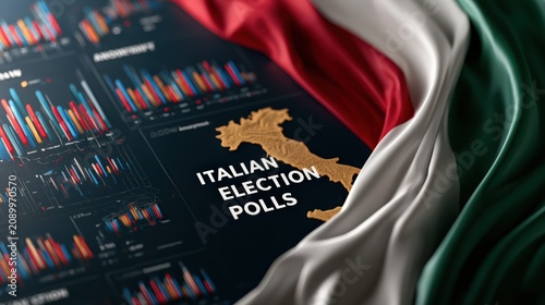 Italian Election Polls and Statistical Data on National Flag