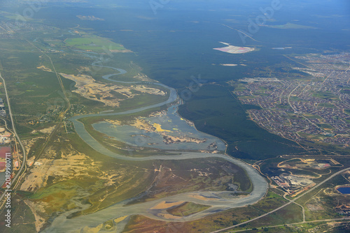 south-africa-large-format-aerial-airplane-landing-port-elizabeth-landscape-rivers-buildings
