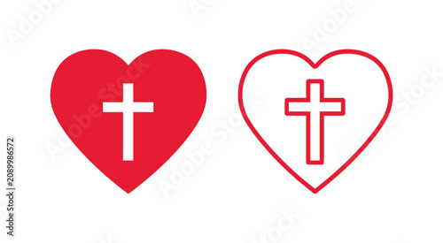 Fotografie Christian Heart Symbol