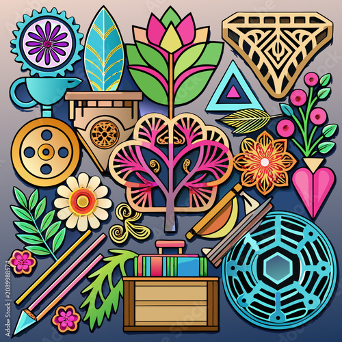 Laser Cut Svg Bundle Abstract Visual Background with Clean Commercial Design Style Featuring Gradient, Texture, Wallpaper