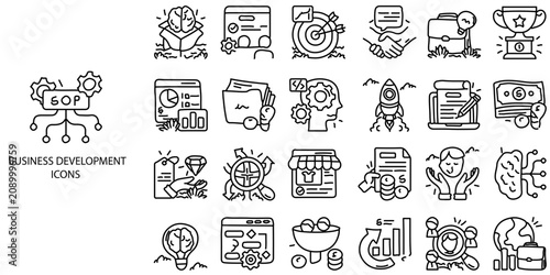 Asia Stickers simple New Technical Drawing concept 24 Black and White color icons set .Vector illustration.