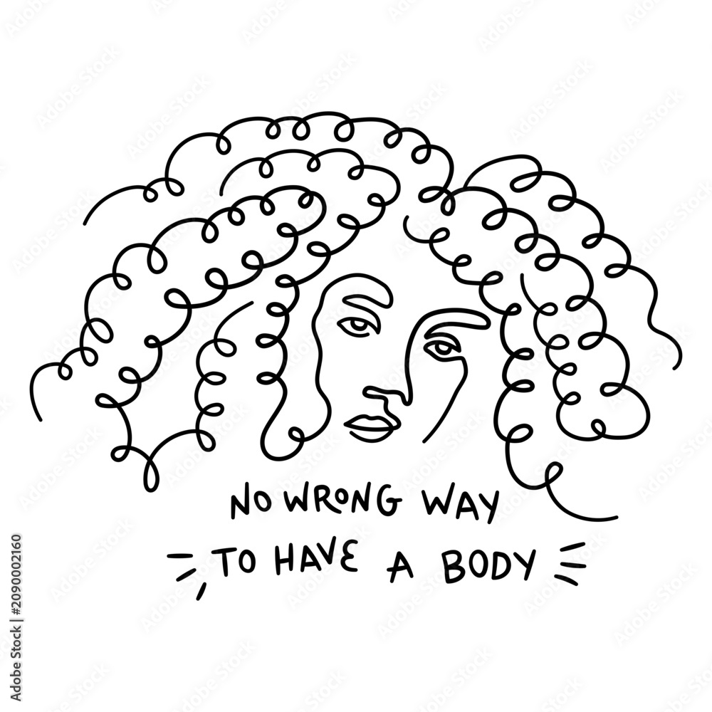 Fototapeta premium No wrong way to have a body quote badge