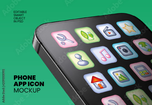 Phone App Icon Mockup