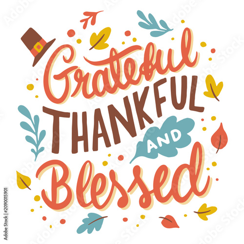 Fotografie Thoughtful Thanksgiving appreciation