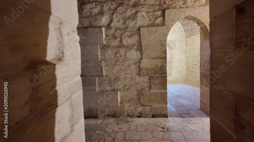 A view from the 15th-century Qaitbay Fort in Alexandria, Egypt. It was built from stones remaining from the Lighthouse of Alexandria, one of the wonders of the ancient world.