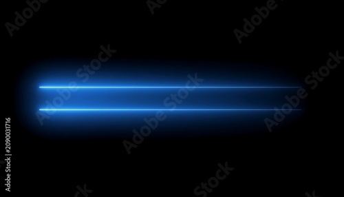 Vibrant Blue Light Streak in Dark Background.
