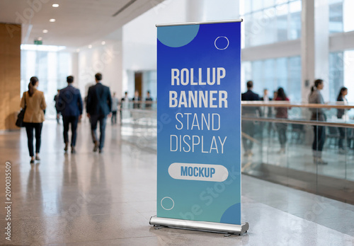 Rollup Banner Stand Display Mockup