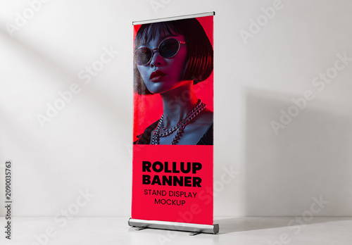 Rollup Banner Stand Display Mockup