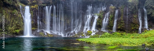 Shiraito Falls panorama, Fujinomiya, Shizuoka Prefecture, Japan