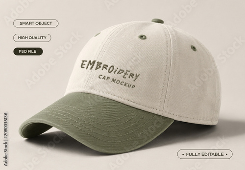 Embroidery Cap Mockup