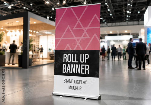 Rollup Banner Stand Display Mockup