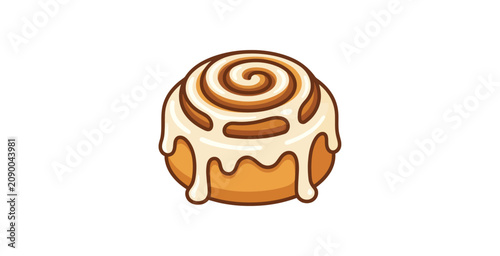 Cinnamon Roll Vector Illustration