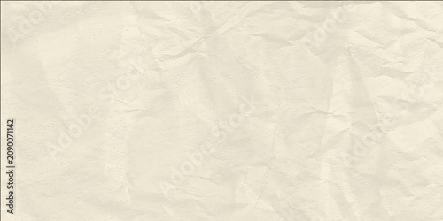 Cuadro en lienzo Off white crumpled paper texture background with soft shadows and delicate creases for elegant minimalist design work