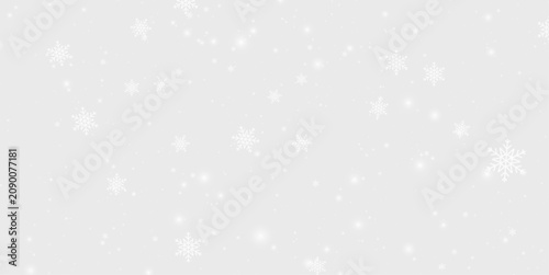 Quadro su tela Cold winter wind with swirling snowflakes