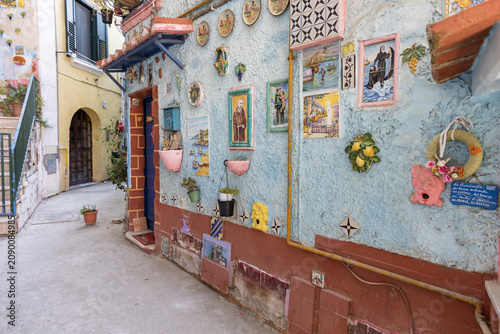 Italy. Vietri sul Mare. Views of the streets of Vietri sul Mare.