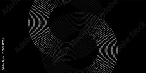 Create a bold look with a centric circle background featuring vector graphics of sound waves.vector Eps10.