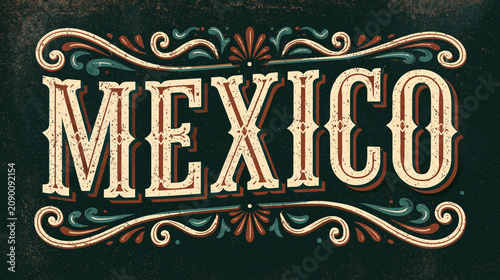 Retro logo design captures the spirit of Mexico with artistry and flair