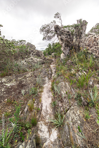 Paisagem natural na cidade de Grão Mogol, Estado de Minas Gerais, Brasil