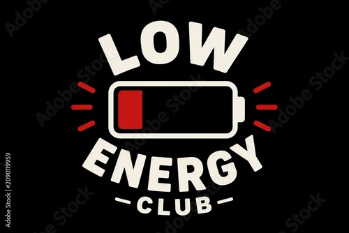 Low battery symbol indicating depleted power on black background