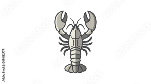Foto Detailed illustration of a lobster crustacean.
