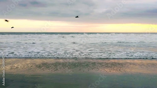 waves on the beach