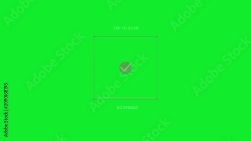 A crisp green screen digital overlay indicating 