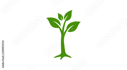 Фотография Sprout growing upwards represents the beginning of life and a commitment to sustainable growth that benefits our natural ecosystem by encouraging new development in green spaces