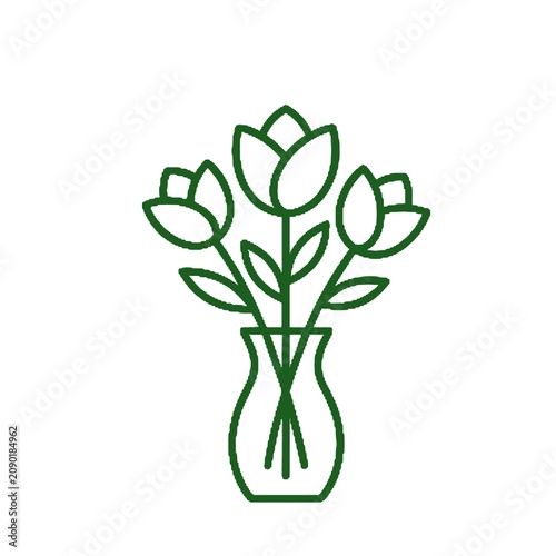 flower in vase