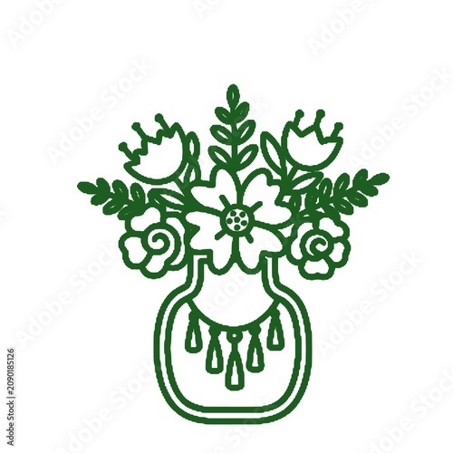 vector illustration of an abstract floral background
