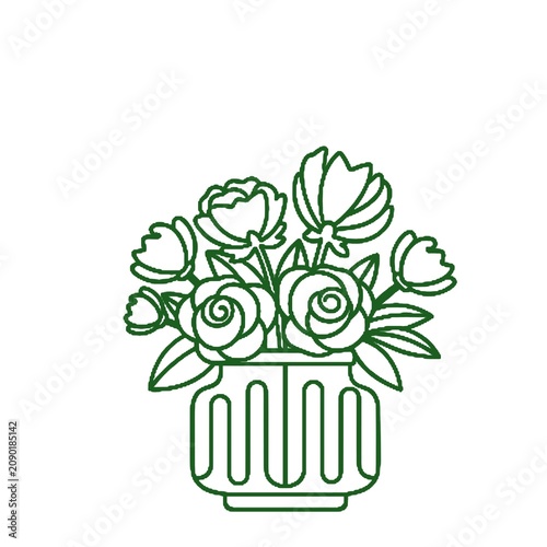 vector illustration of a flower