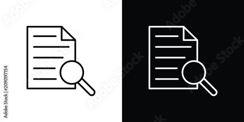 Research icon flat pictogram bundle. EPS10