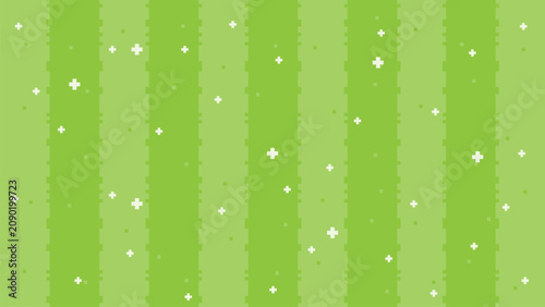 Green Grass striped pattern background featuring soft sparkles and a simple decorative layout.