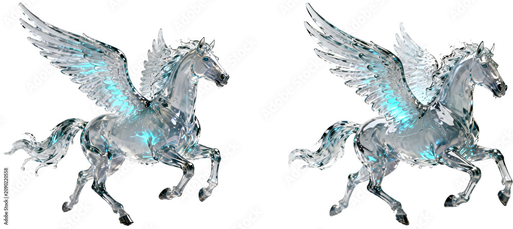 Fototapeta premium ペガサス 馬 幻獣 動物