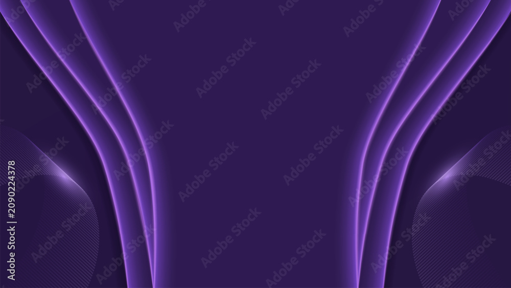 Naklejka premium Modern Luxury Purple Gradient Background with Neon Glow and Copy Space.
